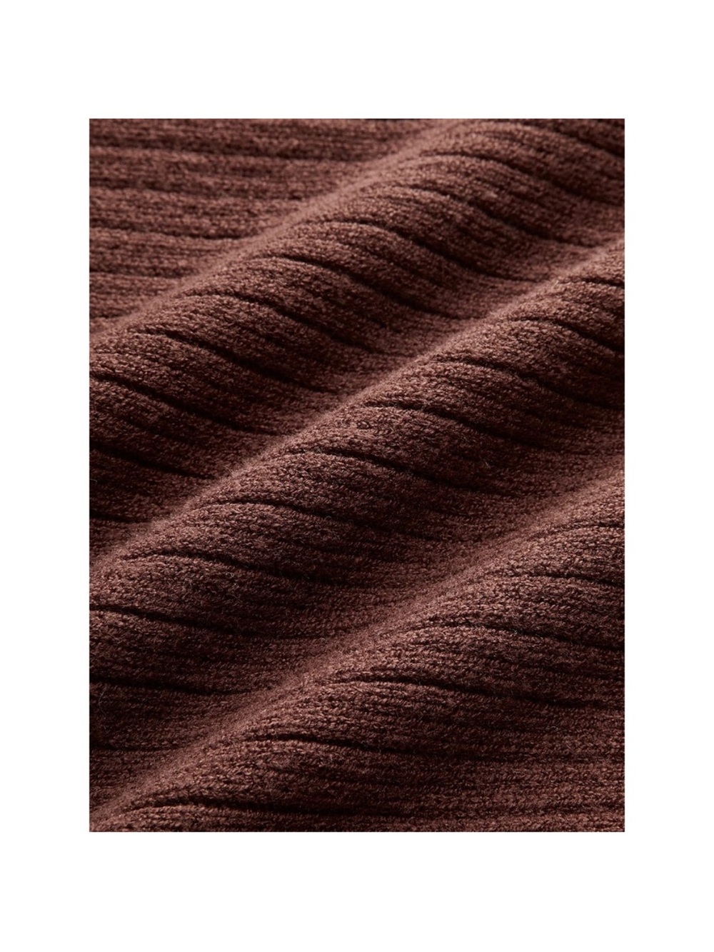 Commense Brown Ribbed Maxi Dress with Ruffle Cuffs - Picture 6 of 7